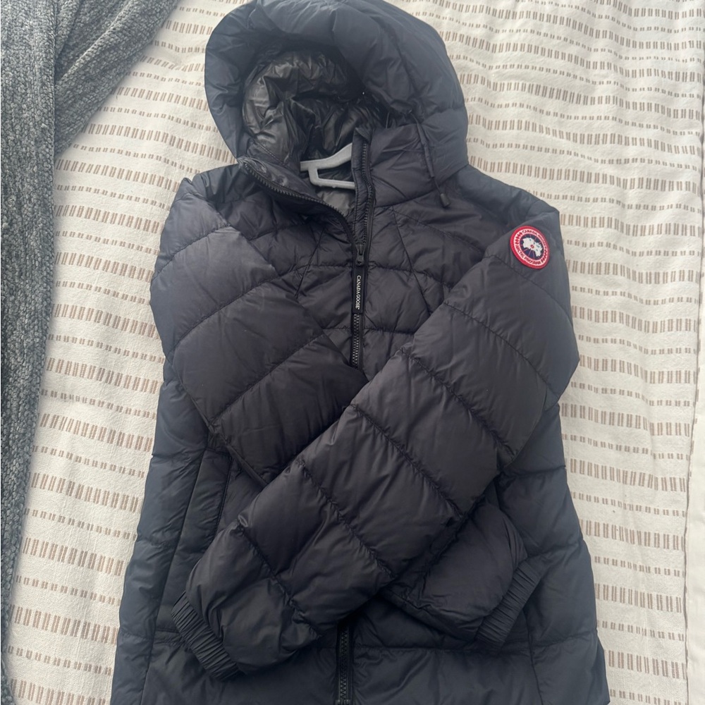 Canada Goose Black Jacket with Logo
